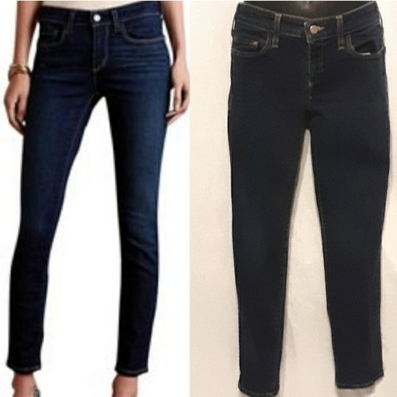 Anthropologie Pilcro & The Letterpress Dark Wash Skinny Jeans 28 Fit Serif - Picture 1 of 8